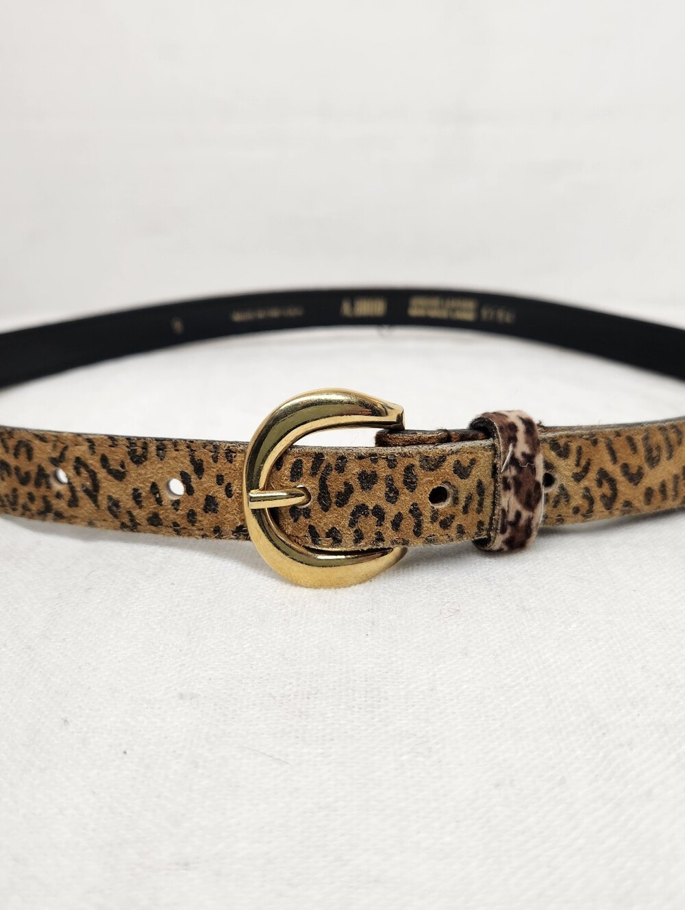 A.brod Womens Small Cheetah Leopard Animal Print Waist Belt